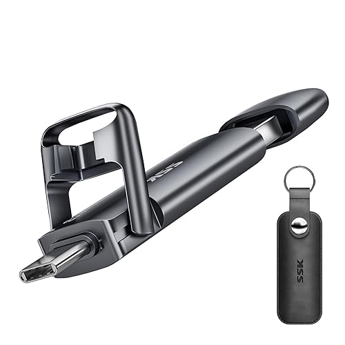 SSK 1TB USB Drive, External SSD USB Fast 550MB/s 2-in-1 Dual Drive USB Type C+ USB A 3.2 Gen2 Solid State Thumb Drive SSD Stick for iPhone 15/PS4/Android Phone/Tablet/Windows/Mac - 1TB