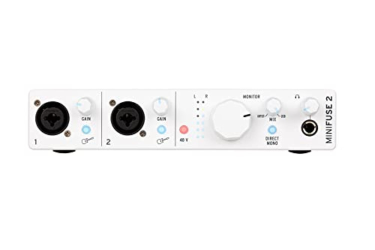 Arturia MiniFuse 2 USB-C Audio Interface, White - MiniFuse 2 - White