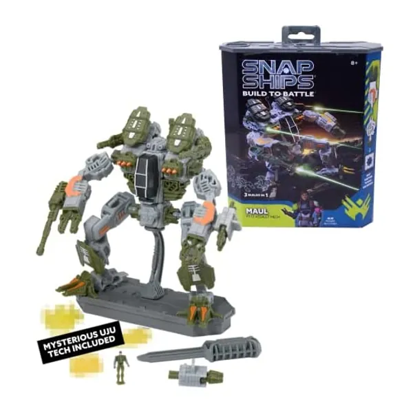 
                            Snap Ships Forge Maul FT-12 Assault Mech -- Build to Battle -- No Batteries Required -- Build 3 Different Designs --8+
                        
