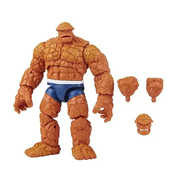 
                            Marvel Hasbro Legends Series Retro Fantastic Four Thing 6-inch Action Figure Toy, Includes 3 Accessory
                        