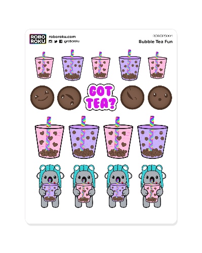 Bubble Tea Fun - Planner Stickers