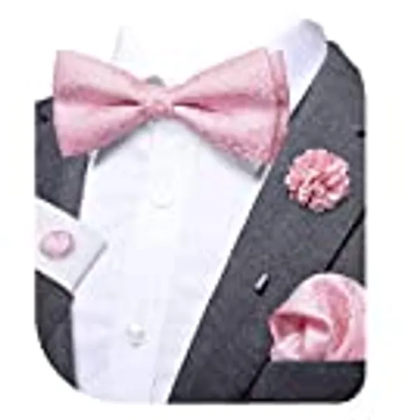 Dubulle Bow Tie and Lapel pin Set with Pocket Square Cufflinks