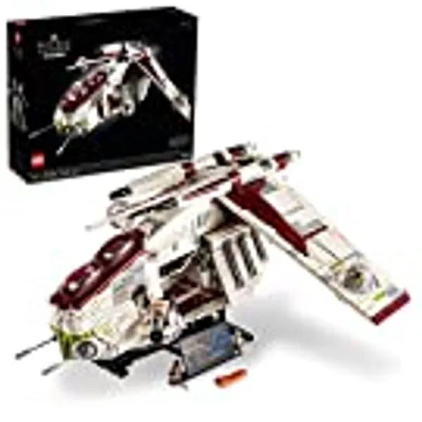LEGO Star Wars Republic Gunship 75309 UCS Display Model Kit for Adults to Build, Ultimate Collector Series, Office or Home Decor Gift Idea