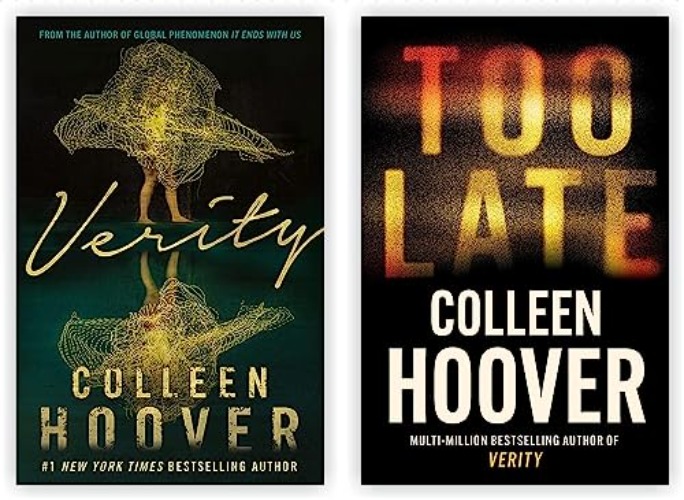 Too Late & Verity By Colleen Hoover 2 Book Collectinon set