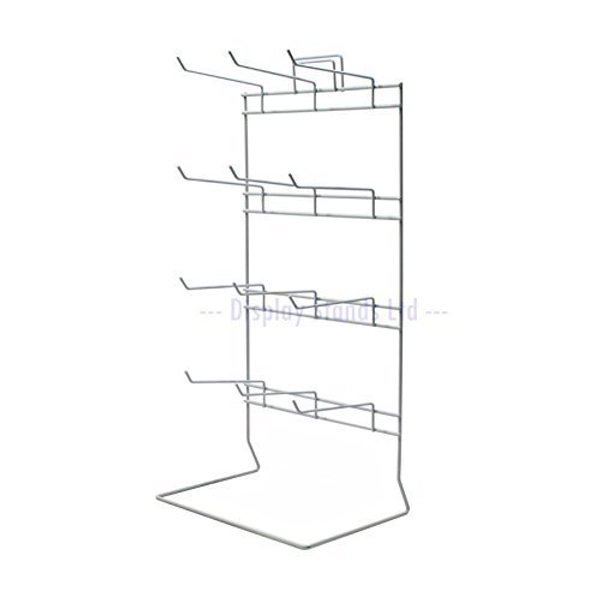 Display Stands UK 12 Hook Counter Stand in White (J50)