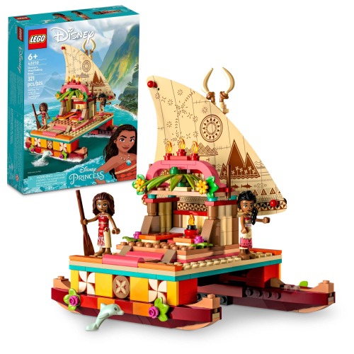 LEGO Disney Moana’s Wayfinding Boat 43210 Building Toy Set for Kids, Boys, and Girls Ages 6+ (321 Pieces)
