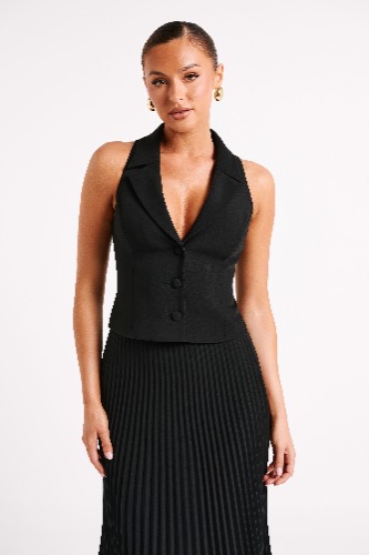 Mura Suiting Vest - Black | M