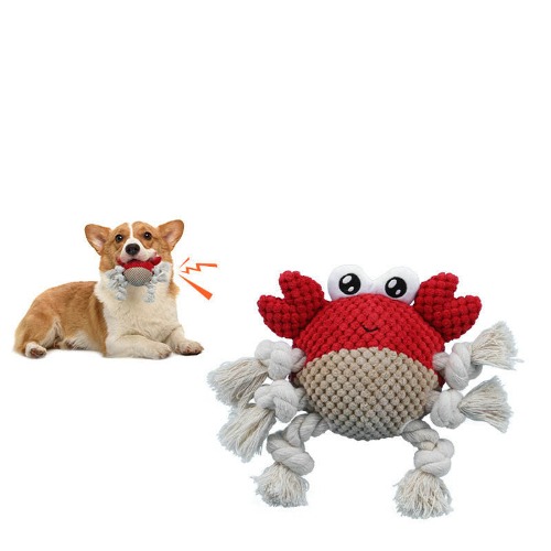Chewable Squeaker Dog Toys Collection - 23*14cm / crab