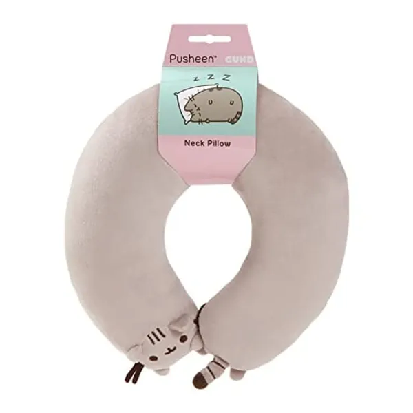 
                            GUND Pusheen Travel Neck Pillow Soft Plush, Gray
                        