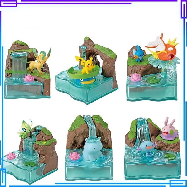 Pocket monsters pond figurines