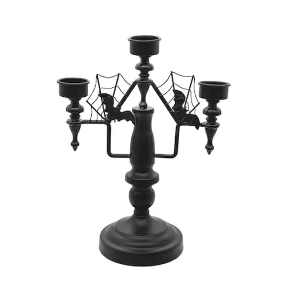 12.4" Black Candelabra Decoration by Ashland®