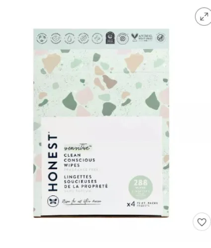 The Honest Company Plant-Based Baby Wipes made with over 99% Water - Classic(Select Count)