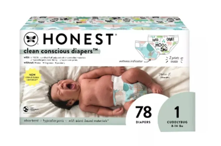 The Honest Company Clean Conscious Disposable Diapers - (Select Size and Pattern)