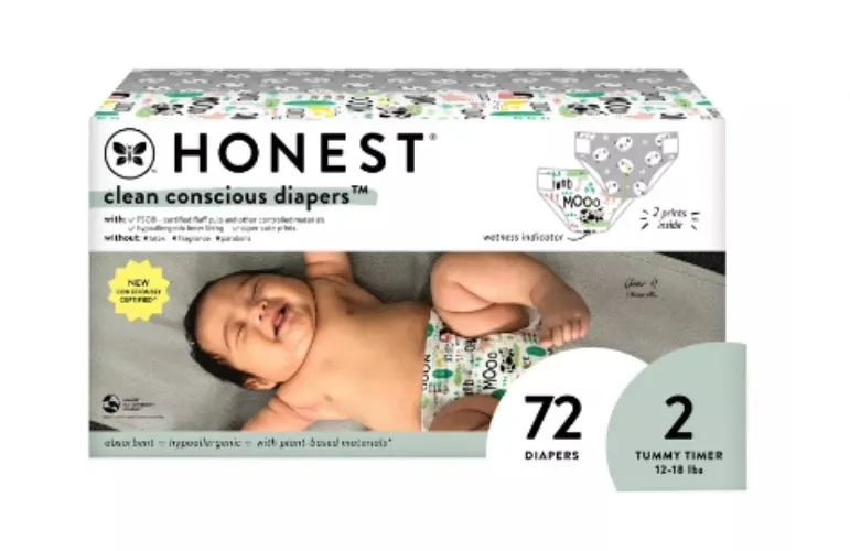 The Honest Company Clean Conscious Disposable Diapers - (Select Size and Pattern)