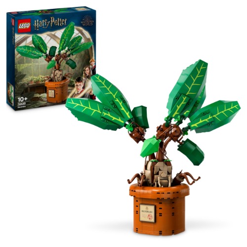 LEGO Harry Potter Mandragora Plant in Pot, Magisch Wezen Set, Speelgoed voor Kinderen, Cadeau voor Meisjes, Jongens en Fans, Originele Decoratie 76434