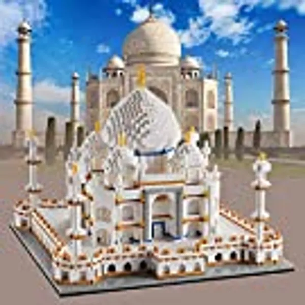 YaJie Big Size Architecture Micro Block Taj Mahal Model Building Set for Adults, and Great Gift for Any Hobbyists