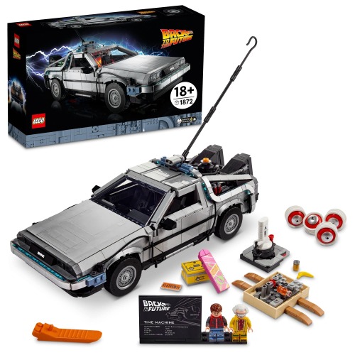 LEGO Icons Back to The Future Time Machine 10300 Building Set for Adults (1872 Pieces) - FrustrationFree Packaging