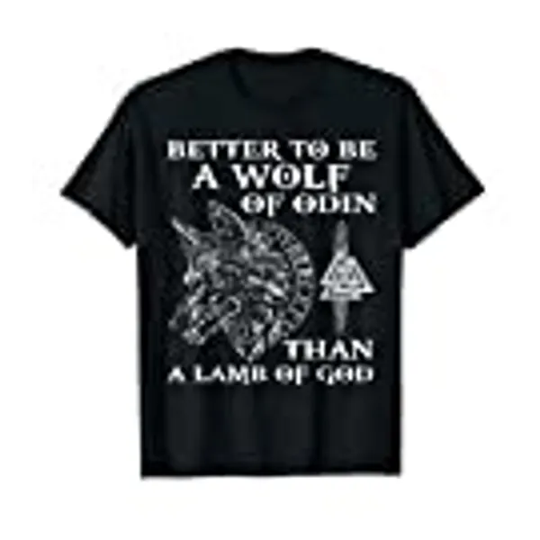 VIKINGS RISE - WOLF OF ODIN - NORSE MYTHOLOGY T-Shirt Gift .