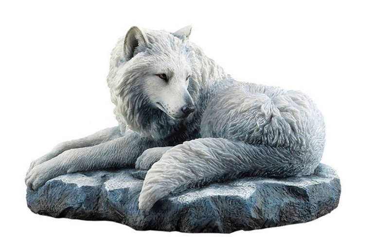 USVD Arctic Wolf Guardian of The North Lisa Parker Figurine 7.75" H - 