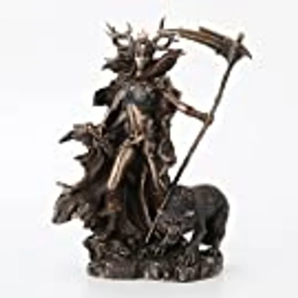 Veronese Design 10.4 Inch Hel Norse Goddess of Underworld Antique Bronze Sculpture