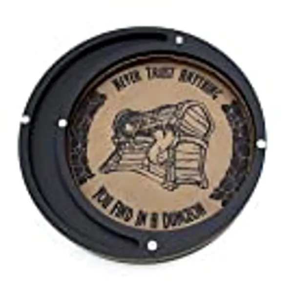 C4Labs 7.25" Padded Vegan Leather Eclipse Dice Tray - Mimic Dungeon Monster