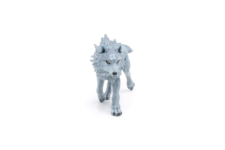 Papo -Hand-Painted - Figurine -Medieval-Fantasy -Ice Wolf -36033 - Collectible - for Children - Suitable for Boys and Girls - from 3 Years Old , Gray