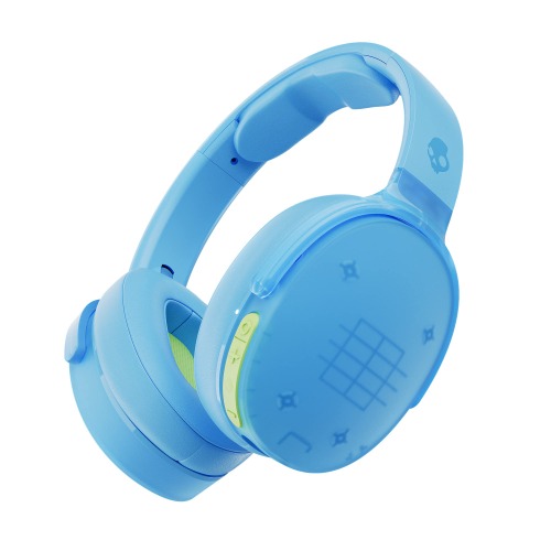 Skullcandy Hesh Evo Bluetooth Headphones for iPhone and Android with Microphone / 36 Hours Battery Life/Great for Music, School, Travel and Gaming/Wireless Headphones - Clear Blue - Single 92 Blue