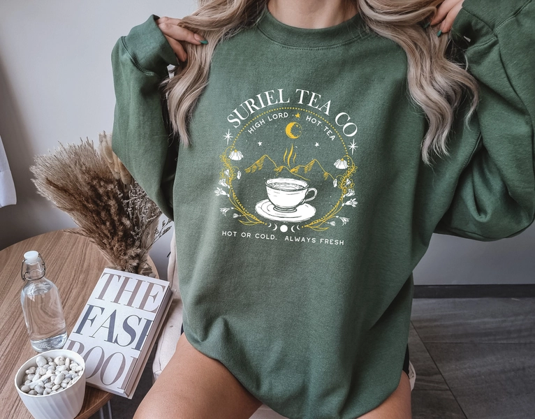 Suriel Tea Co Comfort Color Shirt, Acotar Bookish Sweatshirt, A Court Of Thorns And Roses Sweatshirt, Suriel Tea Sweatshirt, SJM Sweatshirt