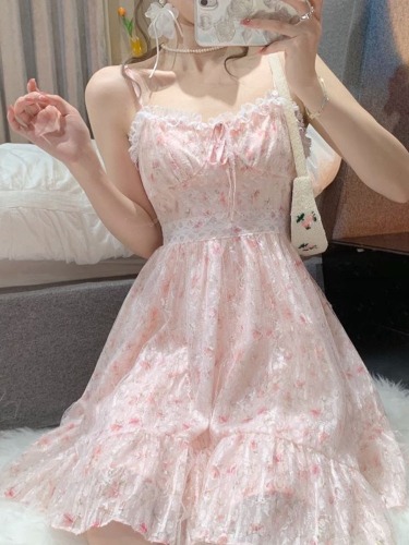 Pink Floral Whimsy Dress - Dress Only / S