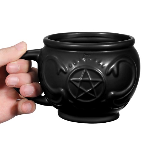 Pentacle Cauldron 17.5 oz. Ceramic Mug