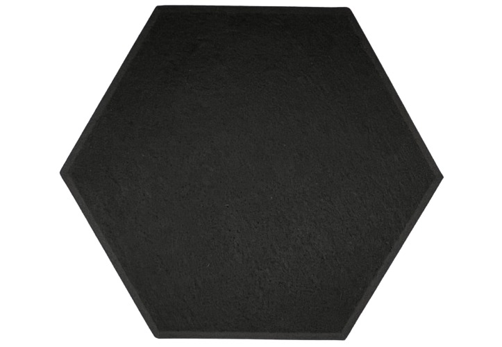 Hexagon PET Felt Acoustic Panels - 12 Pack - Eco Friendly Sound Absorption Panels - Black
