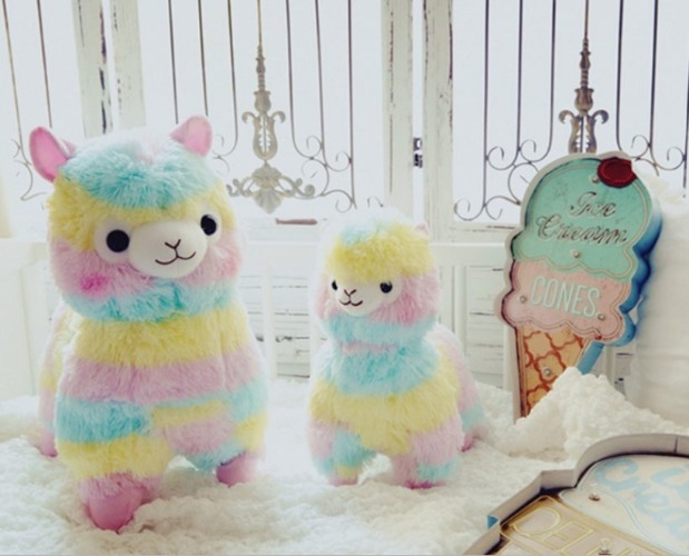 Rainbow Alpaca Plush - 45cm
