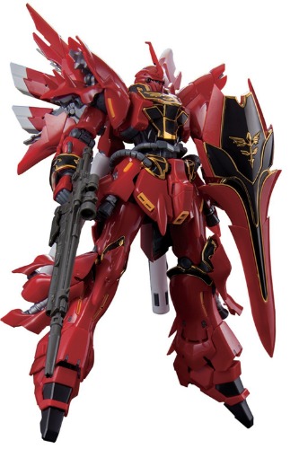 Bandai Hobby RG MSN-06S Sinanju Gundam UC Action Figure (1/144 Scale) - 