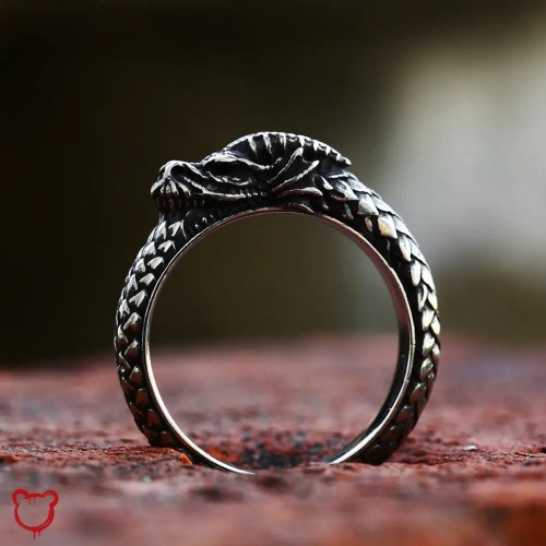 Scale Ring - silver / 11 / Dragon
