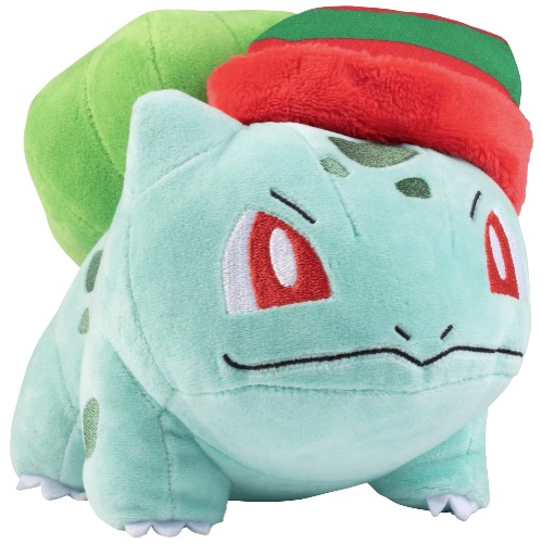 Pokémon 8" Holiday Christmas Bulbasaur Plush Stuffed Animal Toy - Officially Licensed - Age 2+ - 