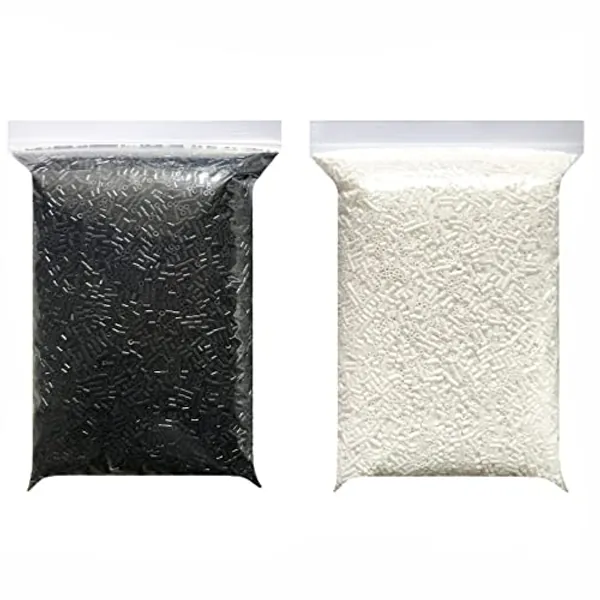 Fuse Beads 2.6MM Mini Iron Beads White 10000pcs and Black 10000pcs for Crafts, Handmade Decor DIY Make, with 1 Ironing Paper