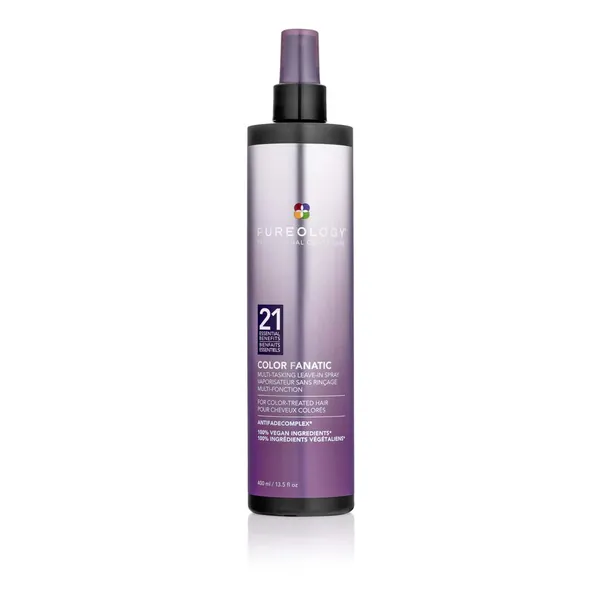 Pureology Colour Fanatic Leave-in Conditioner Hair Treatment Detangling Spray, Protects Hair Color From Fading, Heat Protectant, Vegan