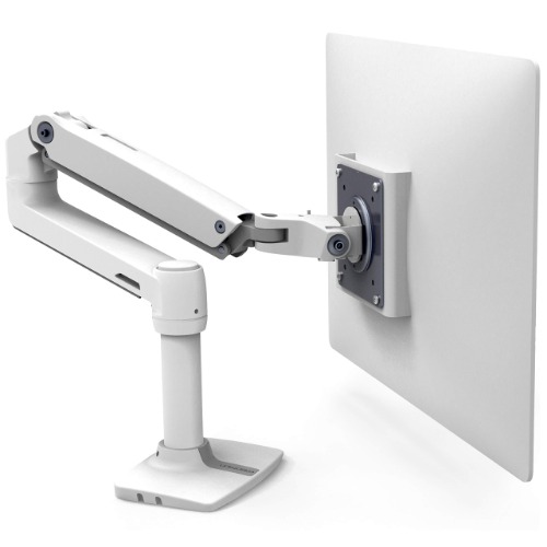 Ergotron – LX Single Monitor Arm, VESA Desk Mount – for Monitors Up to 34 Inches, 7 to 25 lbs – White