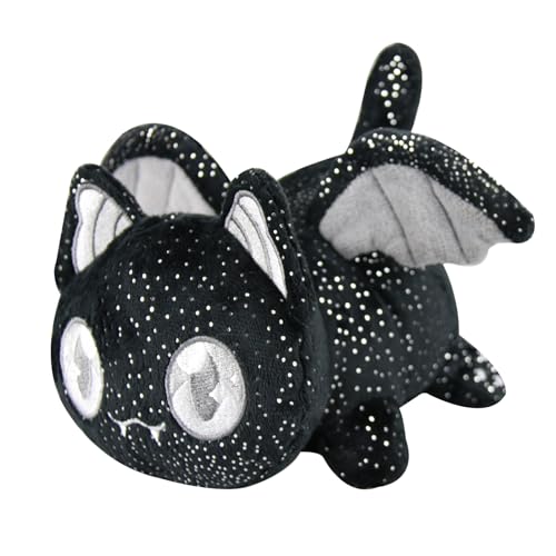 AIMIEMI Cat Stuffed Animal Plush,Soft Cute Cat Plush Doll Birthday,Soft Throw Pillow Decorations,Party Gift for Kids Girlfriend and Sisters (Batcat) - Batcat