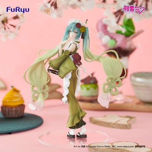 Piapro Characters - Hatsune Miku - Exceed Creative Figure - Sweet Sweets - Matcha Parfait (FuRyu) - Brand New