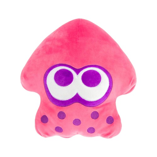 Club Mocchi-Mocchi- Nintendo Splatoon 3 Plush — Neon Pink Inkling Squid Plushie — Collectible Squishy Plushies — 15 Inch