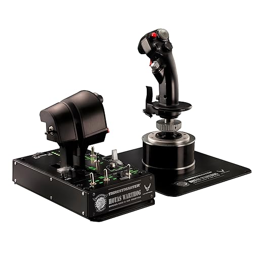 Thrustmaster HOTAS Warthog Flight Stick, Throttle and Control Panel for Flight Simulation, Official Replica of the U.S Air Force A-10C Aircraft (Compatible with PC) - Warthog Bundle