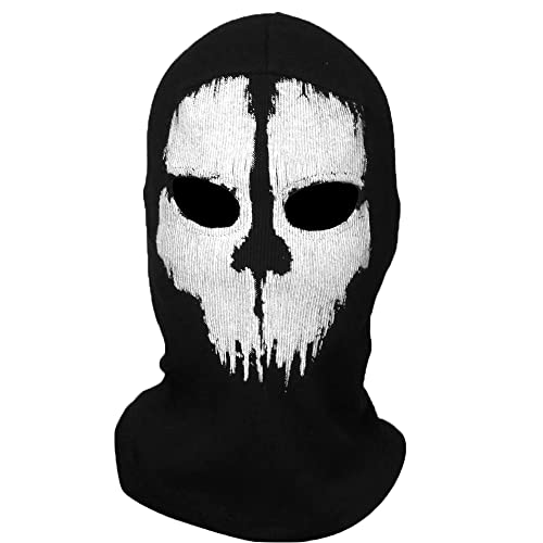 Balaclava Skull Ghost Mask Ski Mask Skeleton Face Scarf Neck Gaiters for Men Motorcycle Cycling Outdoor - C