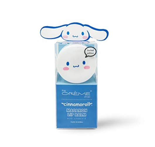 The Crème Shop x Sanrio Hello Kitty Macaron Lip Balm (Cinnamoroll) Korean Cute Scented Pocket Portable Soothing Advanced Must-Have on-The-go - Cinnamon - 1 Count (Pack of 1)