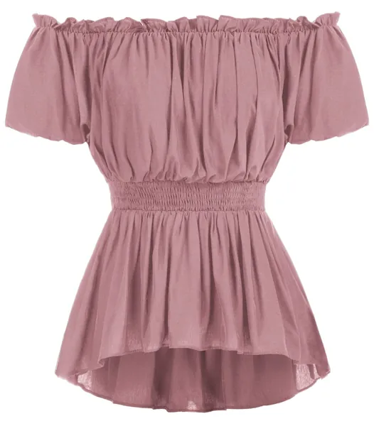 SCARLET DARKNESS Women's Renaissance Shirt Medieval Pirate Steampunk Tops Blouse