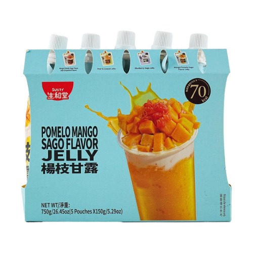 Dessert Drink Jelly Pear Loquat 5.3 oz*5 - Dessert Drink Mango Pomelo