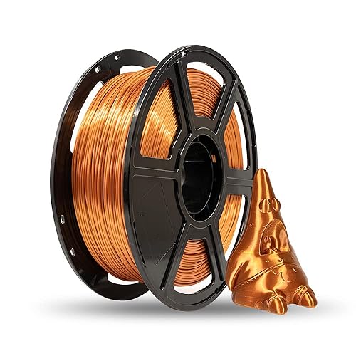 Flashforge 3D Printer Filament Silk PLA 1.75mm 1kg Spool-Dimensional Accuracy +/- 0.02mm (Copper) - Copper