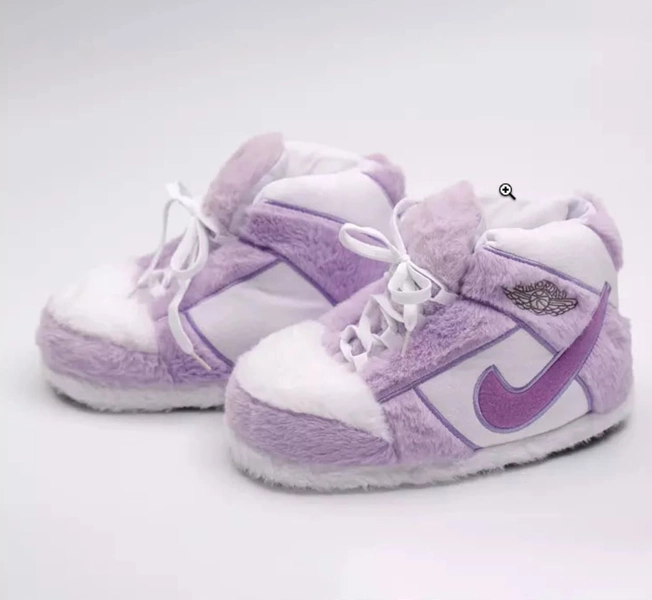 SoftSneaker Purple Sneaker Slippers Jordan 1 Slipper Inspired Gift. Preorder!