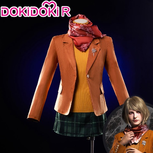 【Ready For Ship】【Size XS-3XL】DOKIDOKI-R Game Resident Evil 4 Cosplay Ashley Graham Cosplay Costume | M