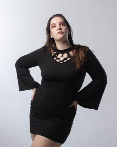 "MY" Flare Dress - Black / XXL